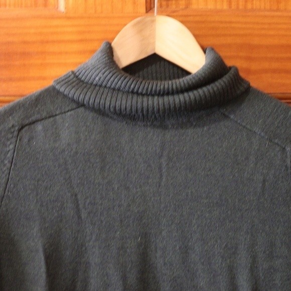 VICTOR ALFARO Vintage Gray Wool Turtleneck Sweater Long Sleeve Medium Designer - Picture 7 of 9
